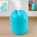 Mini Portable Cool Mist Humidifier with LED Light | USB-Powered Air Diffuser for Home, Office, Travel | Quiet Operation