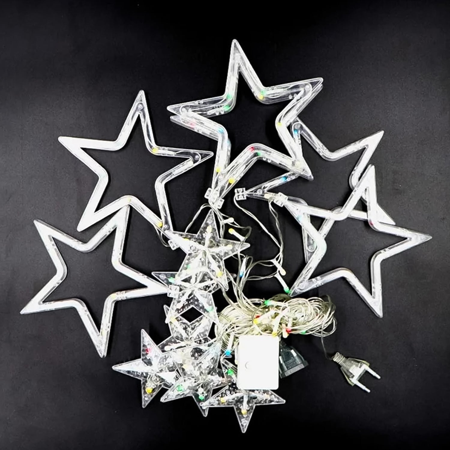 12 Star LED Curtain String Lights with 8 Flash Modes 2