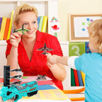 Airplane Launcher Gun Toy with 5 Foam Glider Planes | Outdoor Flying Game Toy for Kids | Air Battle Aeroplane Gun Toy for Boys & Girls