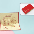 3d High Quality Paper Wishing Card - Christmas Card