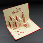 3d High Quality Paper Wishing Card - Christmas Card