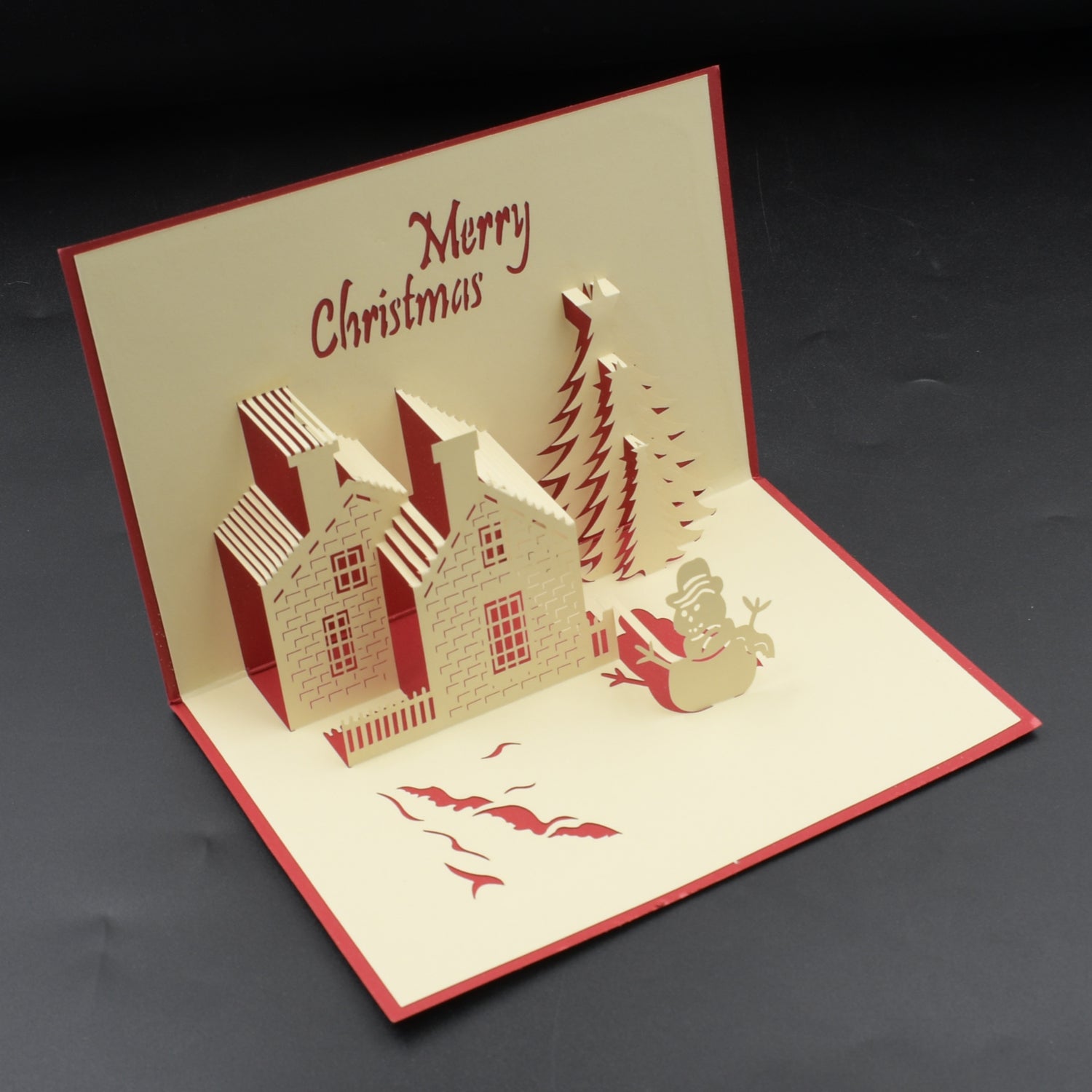 3d High Quality Paper Wishing Card - Christmas Card