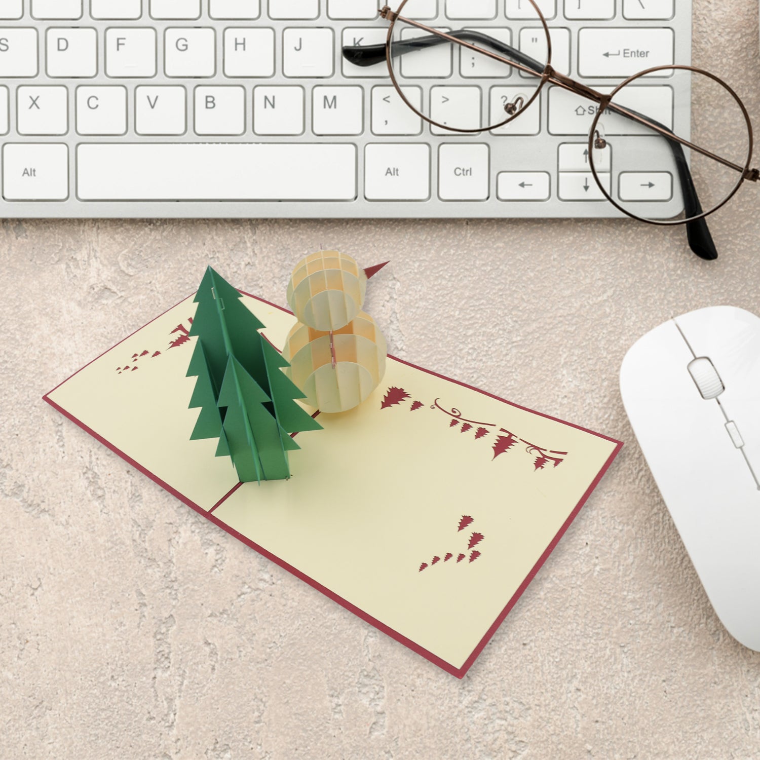 3d High Quality Paper Wishing Card - Christmas Card