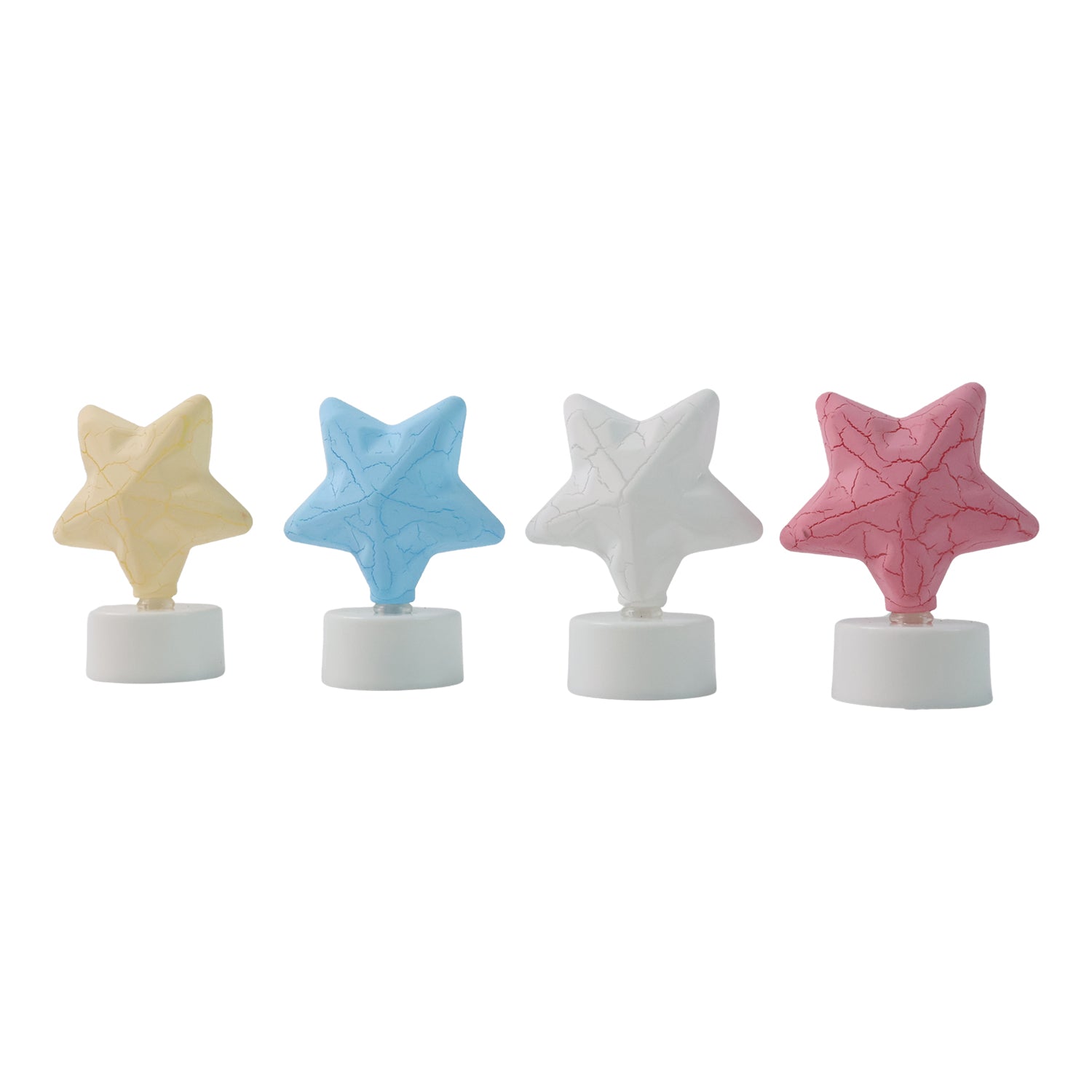 Star Shape Christmas Decorative Led Tealight Candles Pack of 4)