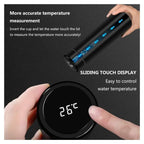 Black Smart Vacuum Insulated Water Bottle – 500ml, LED Temperature Display