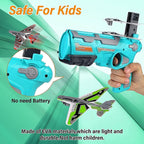 Airplane Launcher Gun Toy with 5 Foam Glider Planes | Outdoor Flying Game Toy for Kids | Air Battle Aeroplane Gun Toy for Boys & Girls