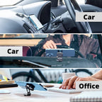 360 Degree Rotating Magnetic Car Phone Holder  Metal Folding Car Phone Holder  New Alloy Folding Magnetic Car Phone Holder (Pack Of 1)