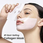 Bio-Collagen Real Deep Hydration Face Mask | Deep Collagen Night Wrapping Sheet Mask | Glow & Anti-Ageing | Pack of 4