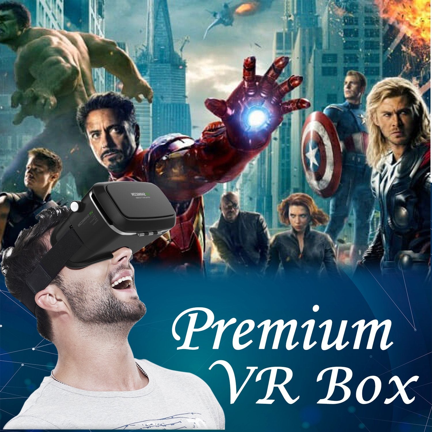 VR Headset – Virtual Reality Headset | Smartphones Immersive 3D VR Gaming, Learning & Virtual Experiences