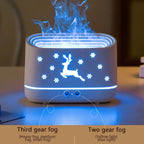 Christmas Flame Humidifier with LED Fire Effect | Aroma Diffuser & Night Light