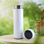 White Smart Vacuum Insulated Water Bottle – 500ml, LED Temperature Display
