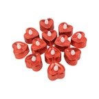 Red Heart Shape LED Tealight Candles Love LED Candles(12Pcs)