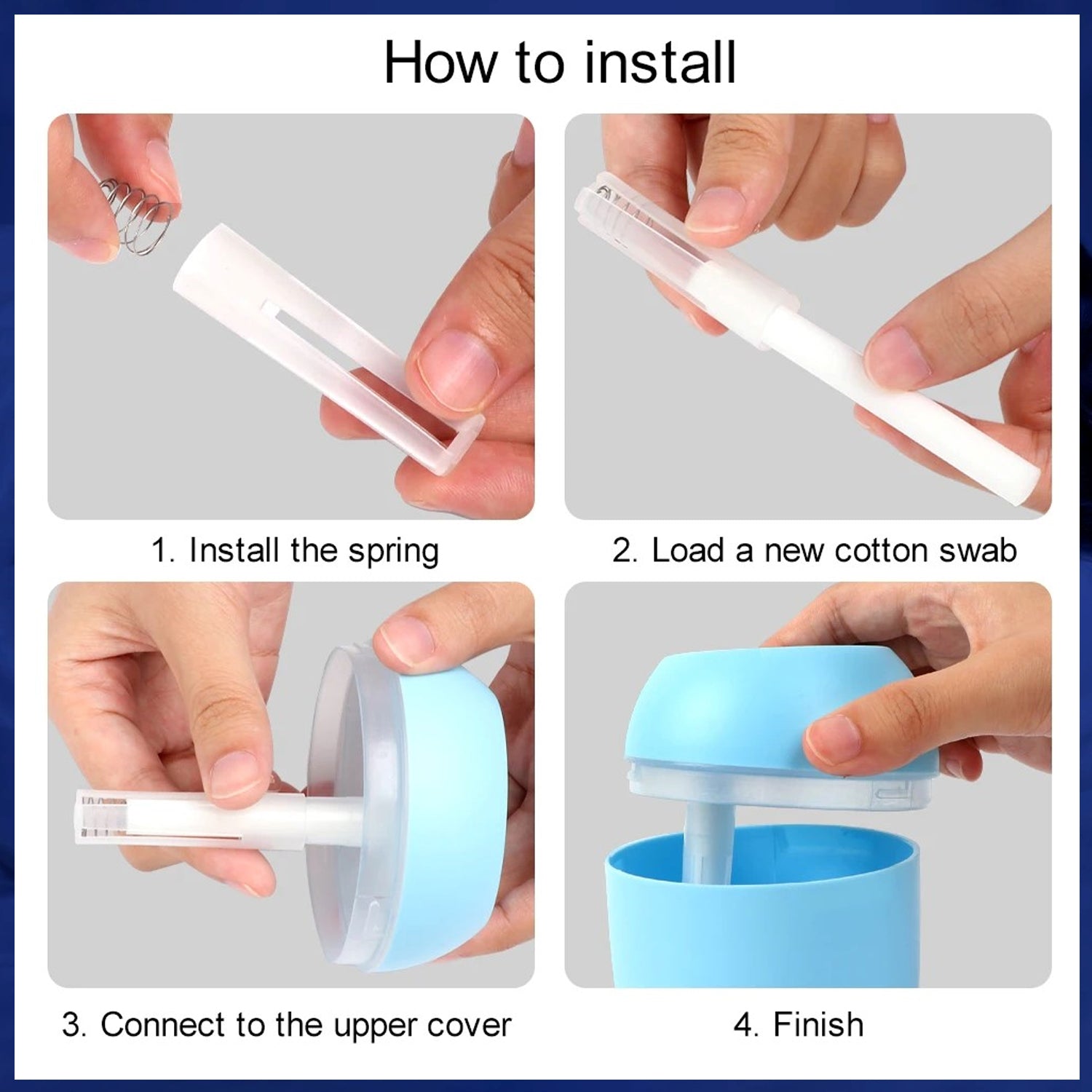 Humidifier & Aroma Diffuser for Room – USB Powered, LED Light, Quiet Operation