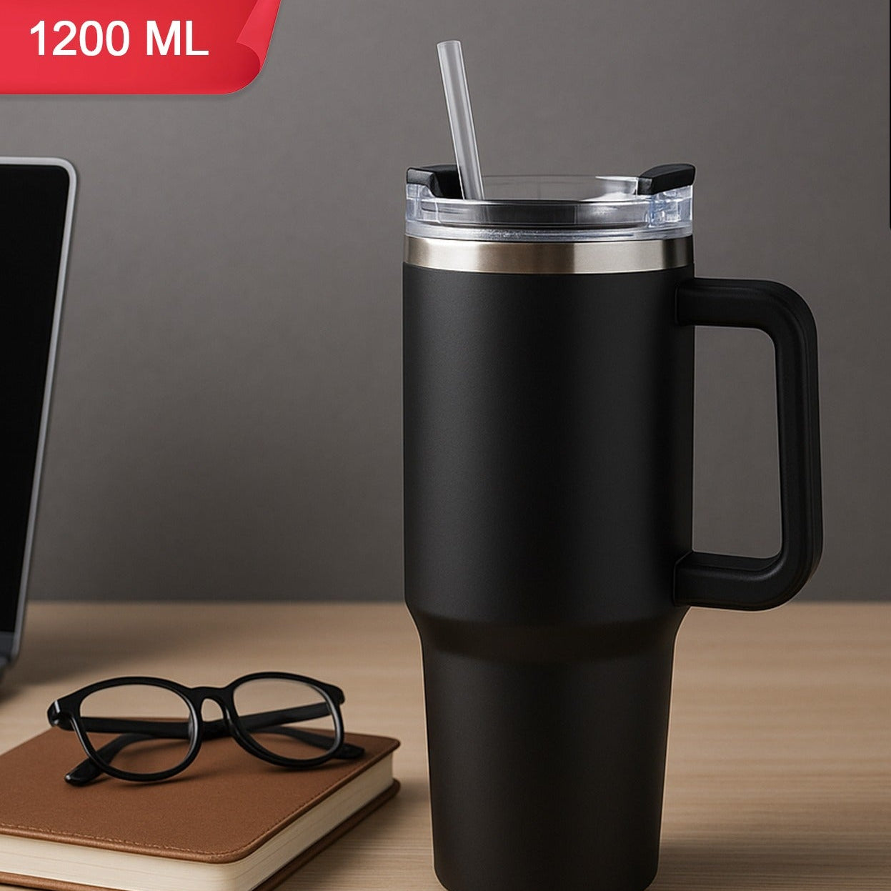 Insulated Stainless Steel Tumbler Black 1