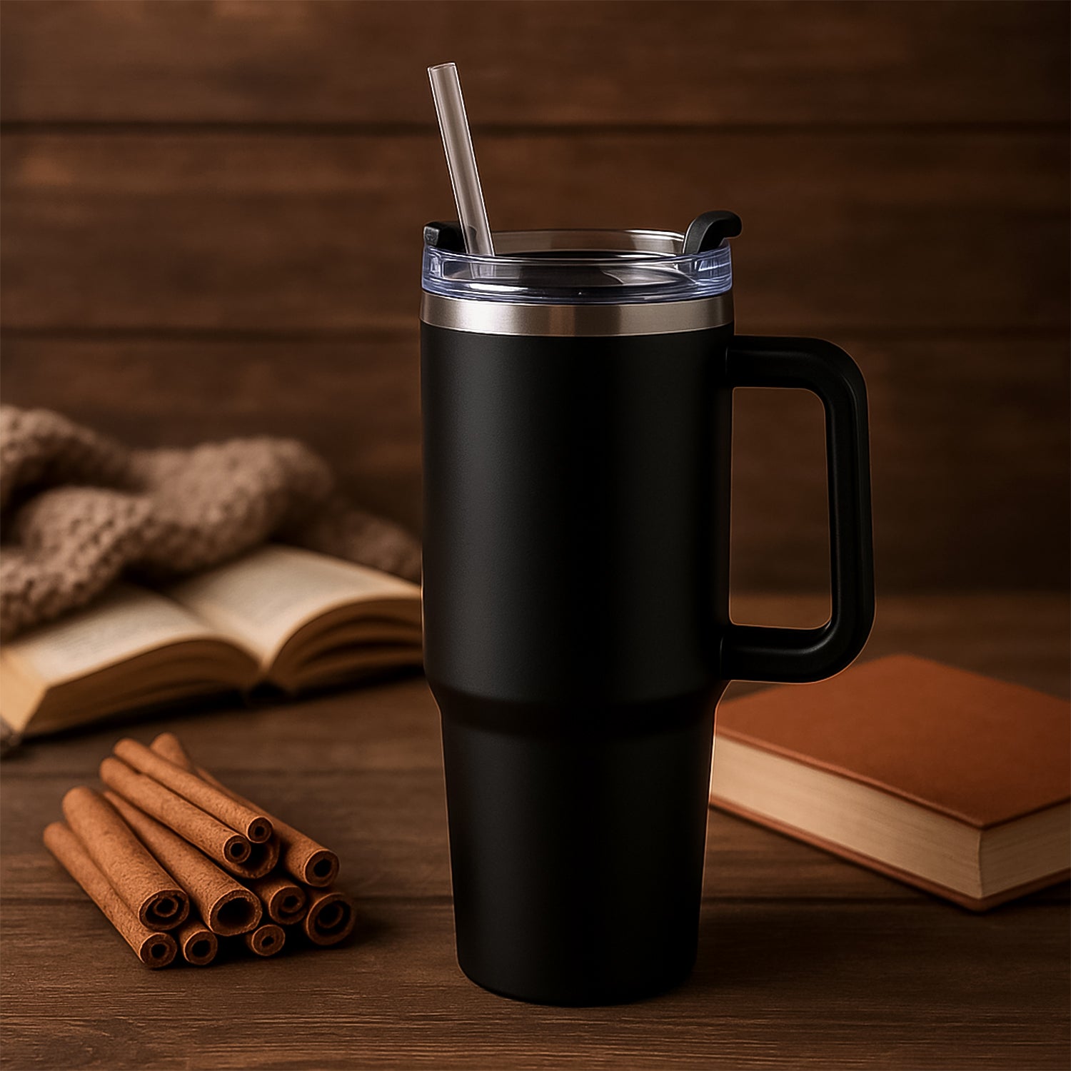 Insulated Stainless Steel Tumbler Black 3