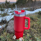Insulated Stainless Steel Tumbler Red 1
