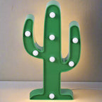 LED Cactus Marquee Light  Wall Mountable & Tabletop Night Lamp