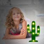 LED Cactus Marquee Light  Wall Mountable & Tabletop Night Lamp 2
