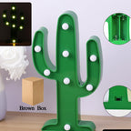 LED Cactus Marquee Light  Wall Mountable & Tabletop Night Lamp 3