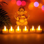 LED Tealight Candles with Remote Control – Pack of 6 Battery Operated Flameless & Smokeless