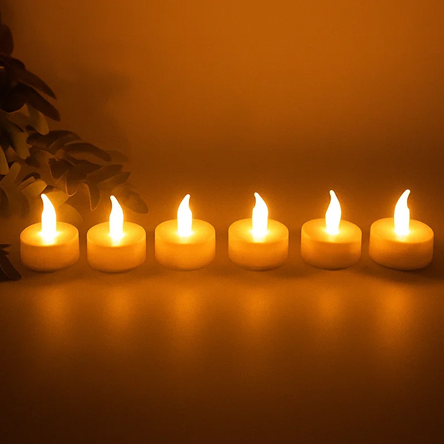 LED Tealight Candles with Remote Control – Pack of 6 Battery Operated Flameless & Smokeless