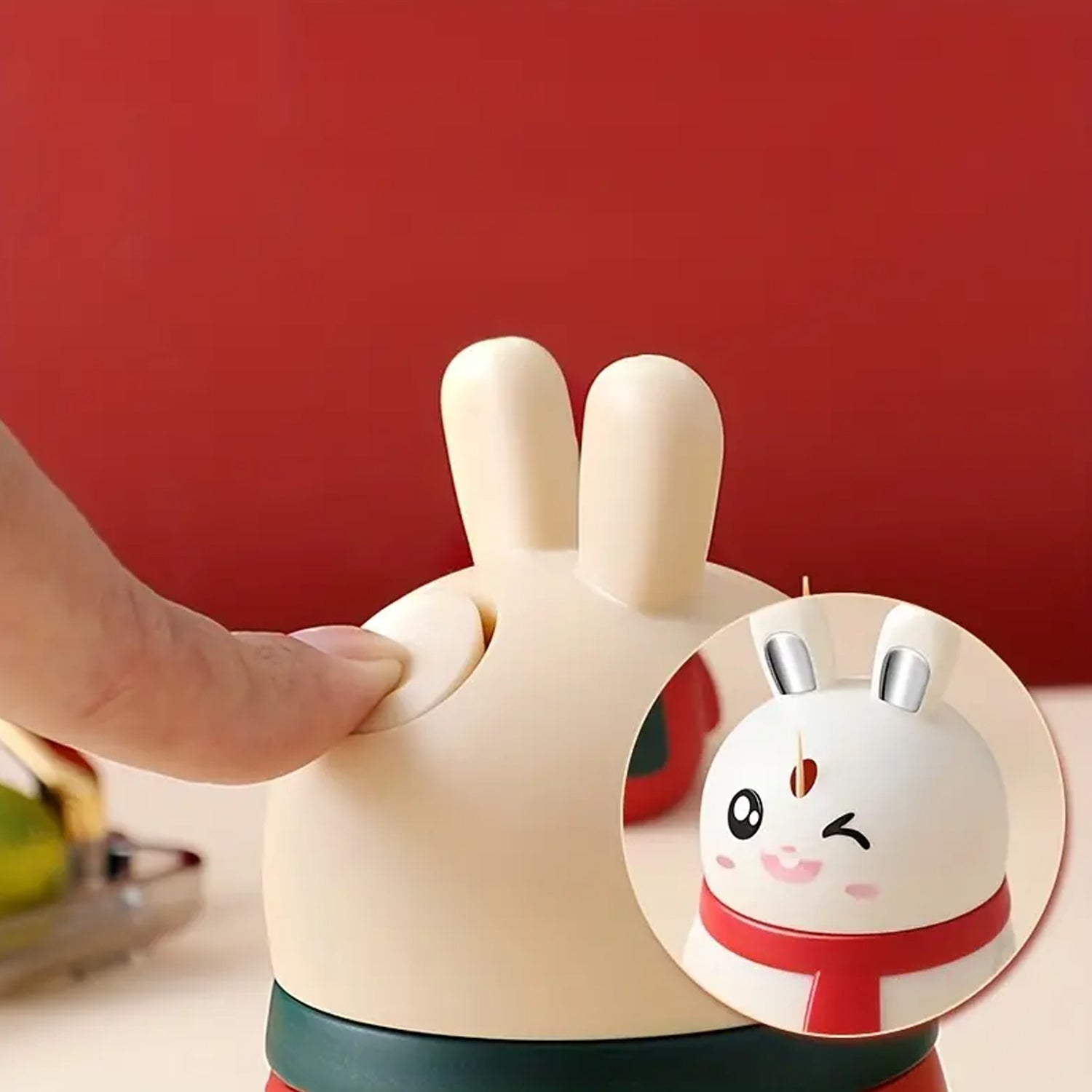 Rabbit Shaped Toothpick Dispenser – Cute Bunny Design
