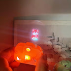 Cute Cartoon Projection Camera Keychain KeyRing for Bags