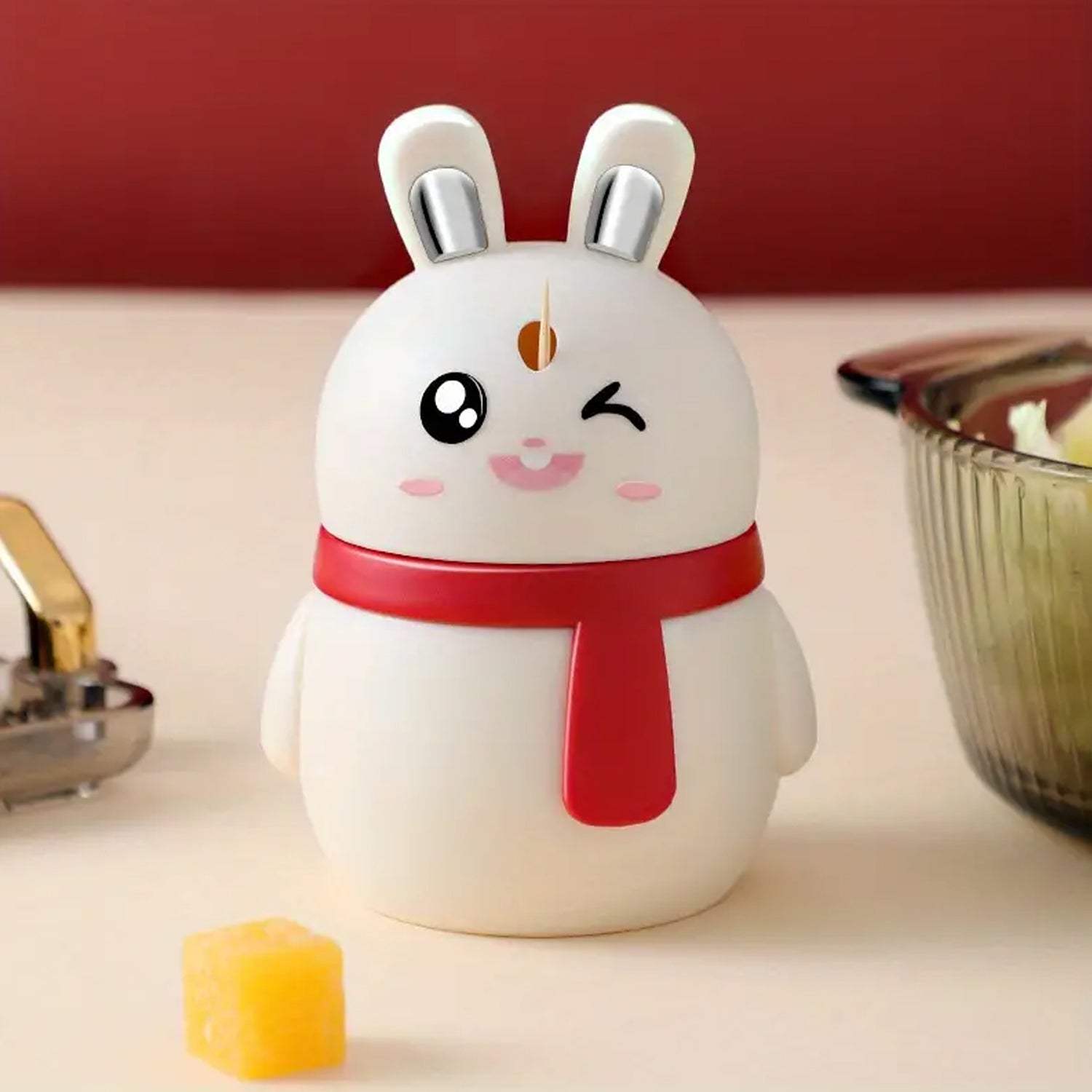 Rabbit Shaped Toothpick Dispenser – Cute Bunny Design
