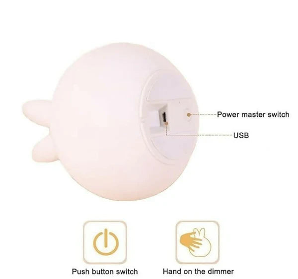 Silicone Rabbit Night Light 3