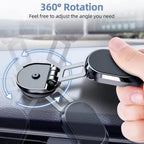 360 Degree Rotating Magnetic Car Phone Holder  Metal Folding Car Phone Holder  New Alloy Folding Magnetic Car Phone Holder (Pack Of 1)