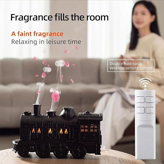 Train Humidifier | 300 ml Remote‑Control, LED Light, Aroma Diffuser