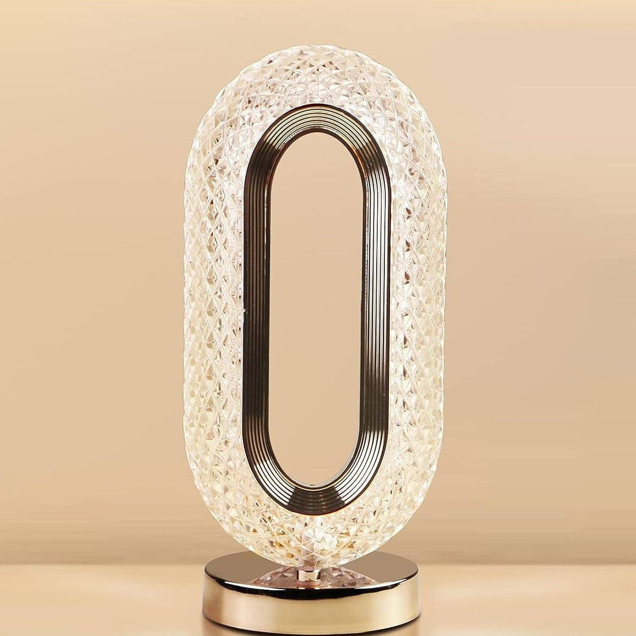 Touch Control Crystal Table Lamp  3 Way Dimmable