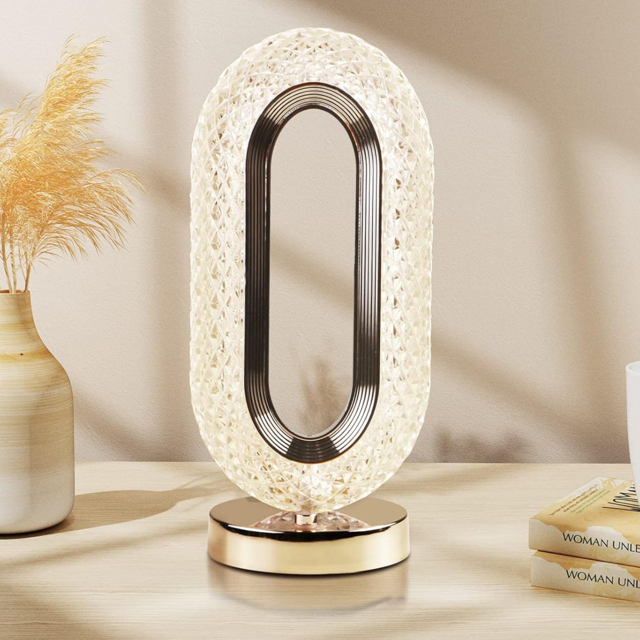 Touch Control Crystal Table Lamp  3 Way Dimmable 1