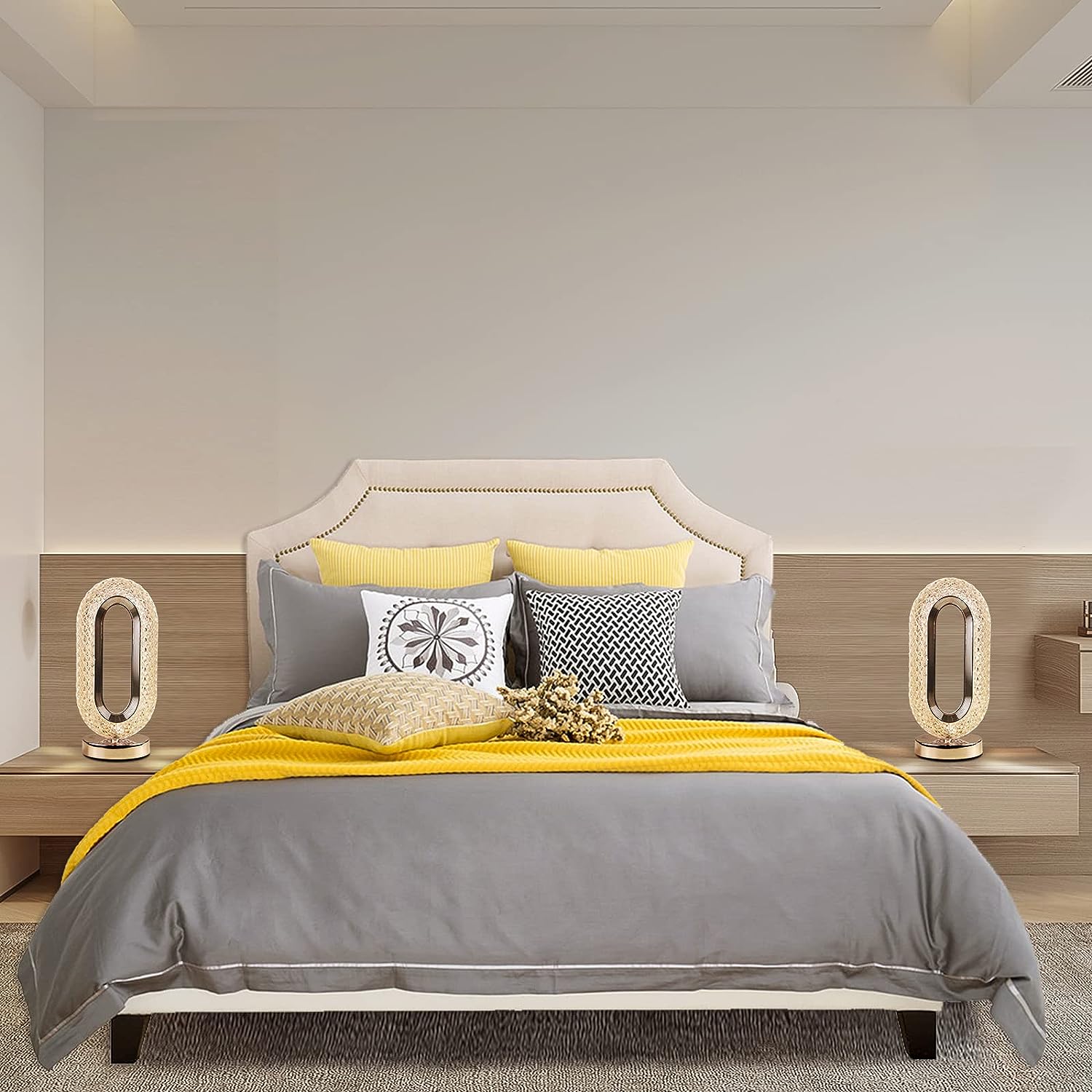 Touch Control Crystal Table Lamp  3 Way Dimmable 5