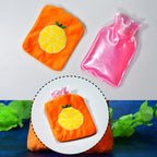 Orange Small Hot Water Bag With Cover.
