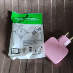 Wireless 3-in-1 Universal Adapter Plug (3 Pc) | Mini Slim Foldable Power Socket | 180° Rotating Wall Plug