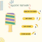 Silicone Candy Shape Teether for Baby, BPA Free Food Grade Silicone Teether