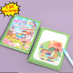 Magic Water Doodle Book with Quick Dry Painting Pen