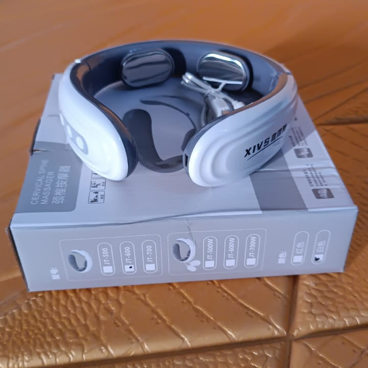 2 Heads Smart Electric Neck and Back Pulse Massager (1 Pc / Mix Design)