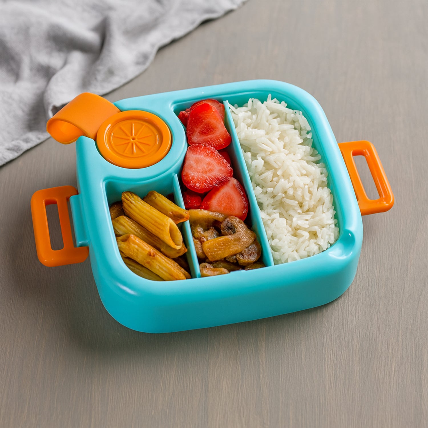 Kids Cartoon Lunch Box with Stainless-Steel Inner Tray (Pack of 2 Lunch Boxes)