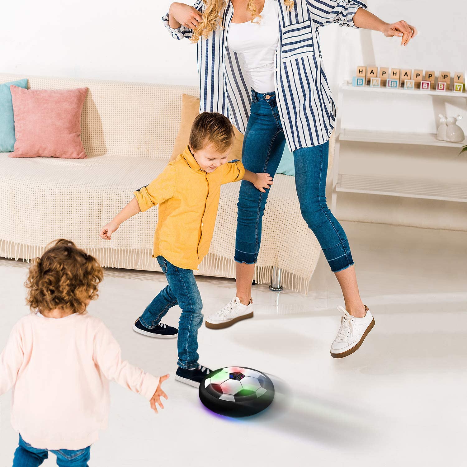 Amazing Hover LED Ball – Interactive Floating Toy for Kids, Indoor Play & Household Fun