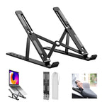 Adjustable Laptop Stand Holder with Built-in Foldable Legs | Portable Ergonomic Laptop Table | High-Quality Fibre, Lightweight & Sturdy for Home & Office Use